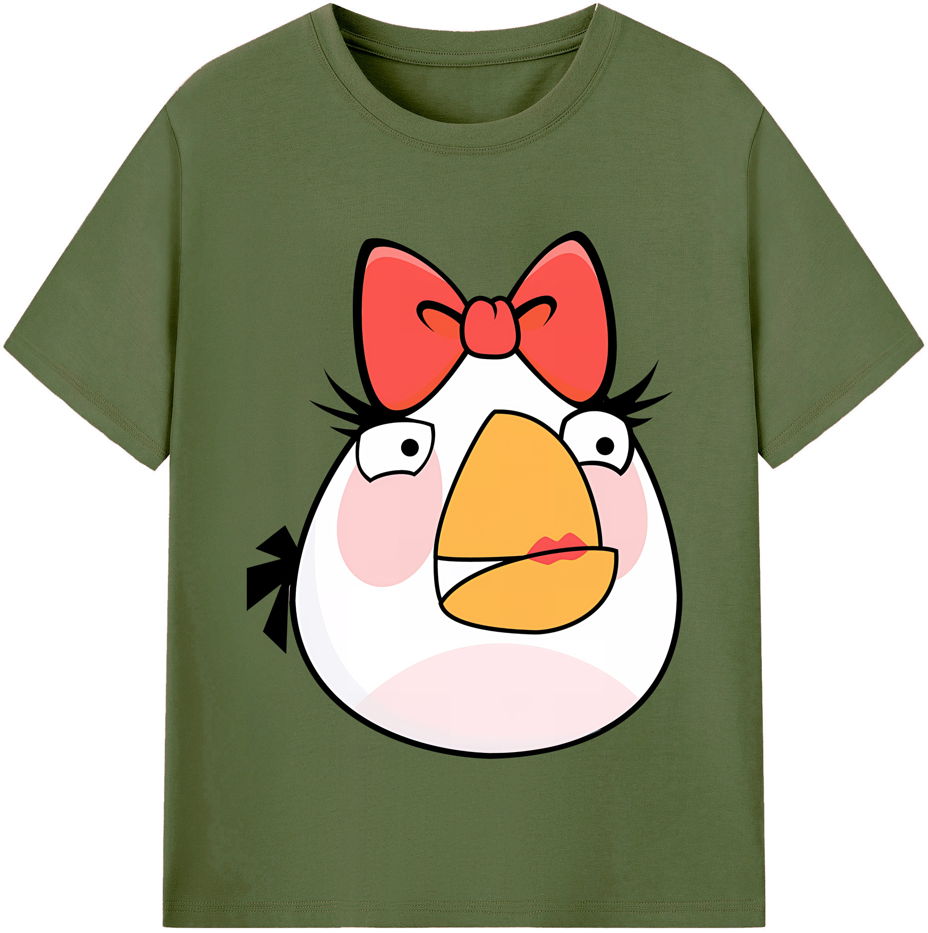（画像用） Angry Birds アングリーバード 綿100％半袖Tシャツ（フロントプリント）
